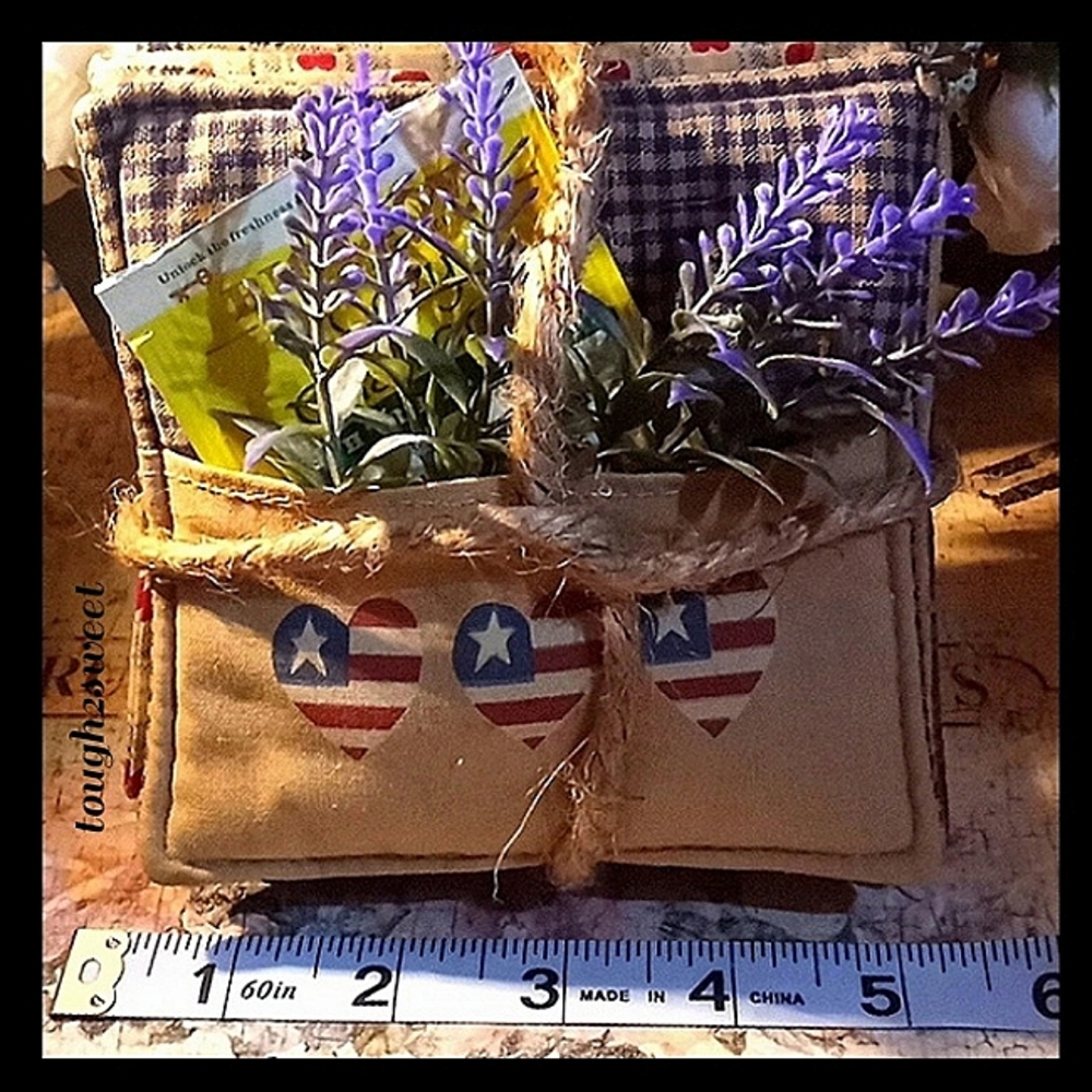 5 HANDMADE DISTRESSED FABRIC CUP COASTERS/ 5" By 5"~*SEE ALL PICS B4 BUYING*